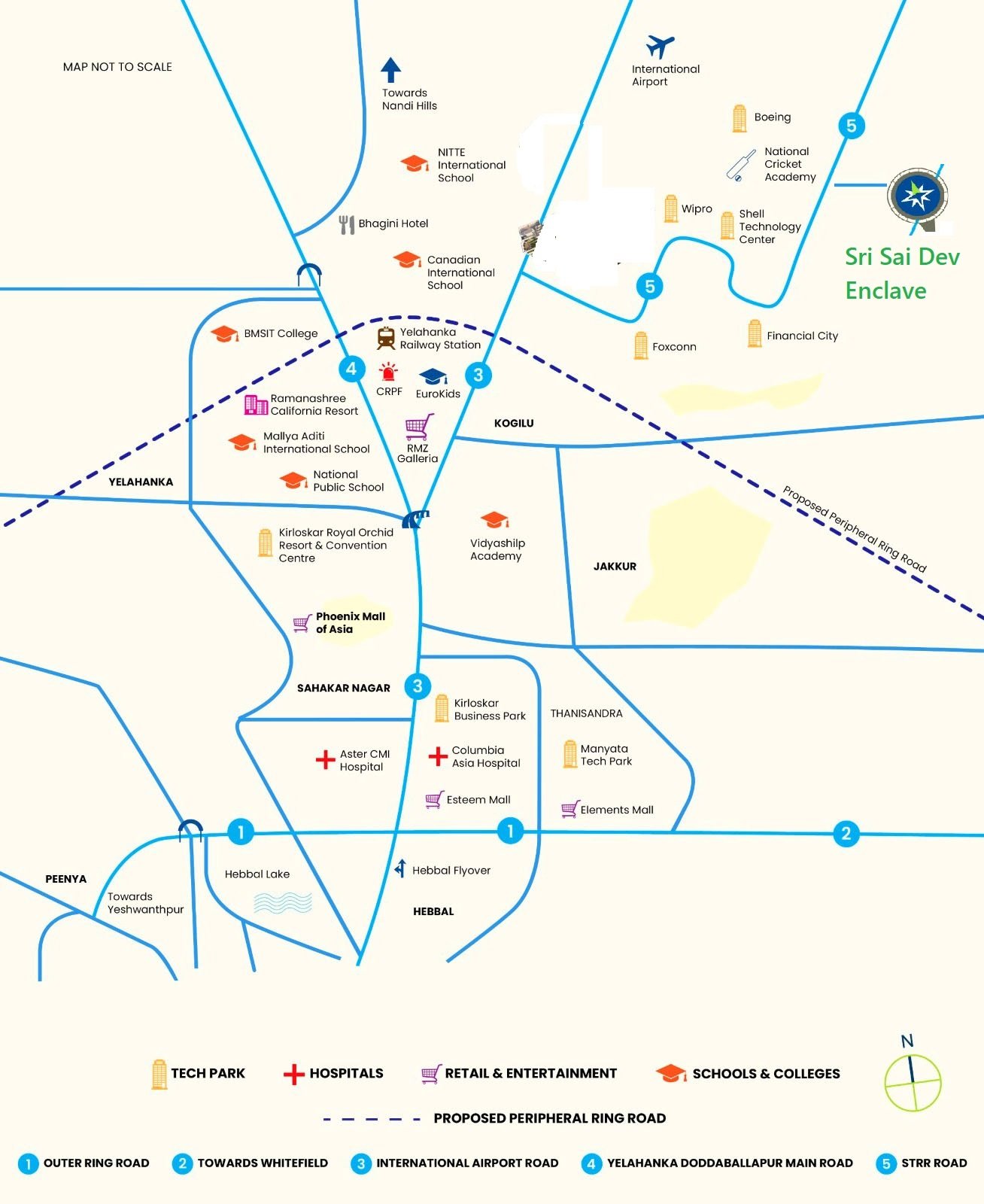 sri sai dev enclave location map